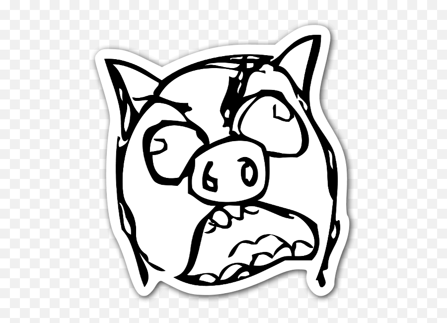 Angry Face Meme Png - Piggy Meme Pizza Rage Face Comics Pig Face Meme Png Emoji,Angry Emoji Meme