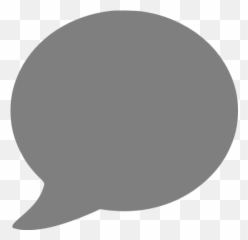 Gray Speech Bubble Icon - Grey Dot Png Emoji