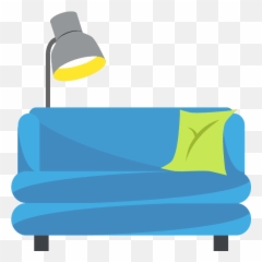 Couch And Lamp Emoji Clipart -