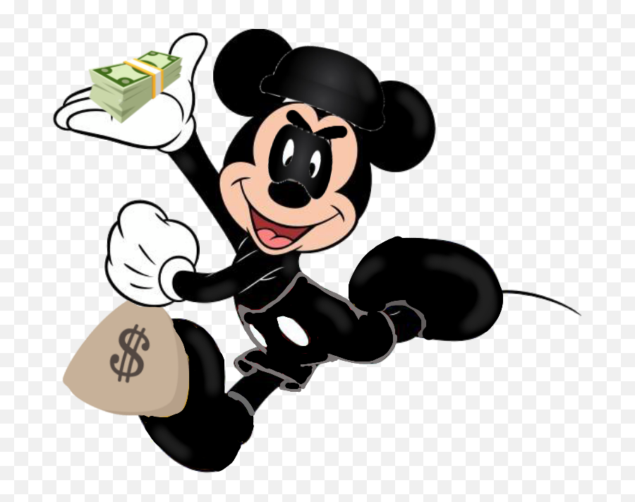 Mickeymouse Robber Sticker - High Resolution Mickey Mouse Png Emoji,Robber Emoji