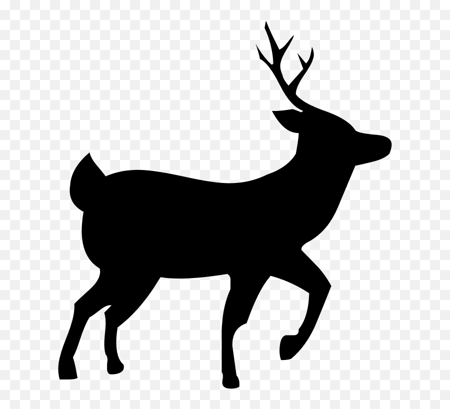 Openclipart - Clipping Culture Deer Silhouette Png Emoji,Buck Deer Emoji