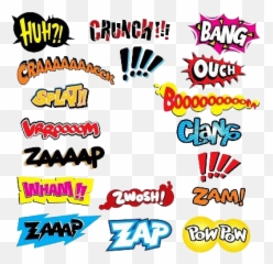 Comic Book Words - Comic Book Explosion Emoji,Comic Book Emoji
