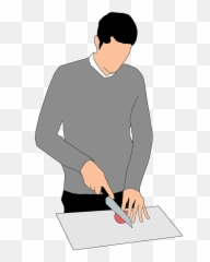 Cooking Man Tomatoes - Writing Emoji,Paper And Knife Emoji