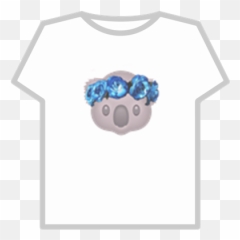 Koala Emoji Flower Crown - Roblox Boob T Shirt,Blueberry Emoji