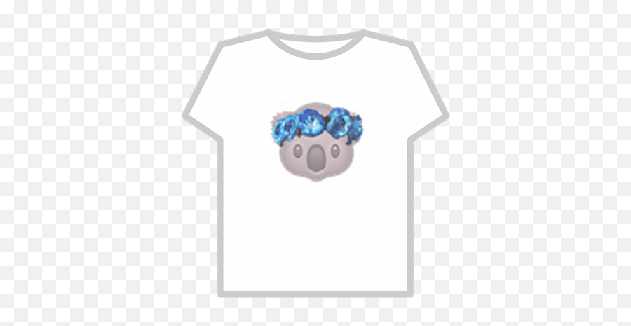 Koala Emoji Flower Crown - Roblox Boob T Shirt,Blueberry Emoji