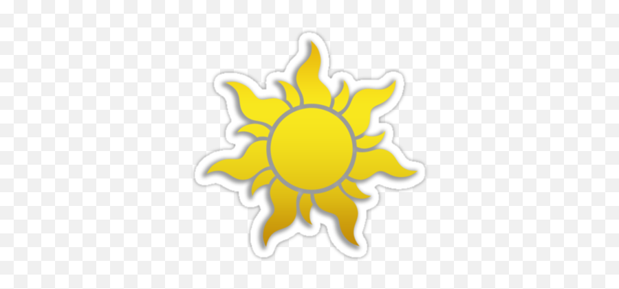 Tangled Kingdom Sun Emblem 2 Sticker - Tangled Emoji,Tangled Emoji