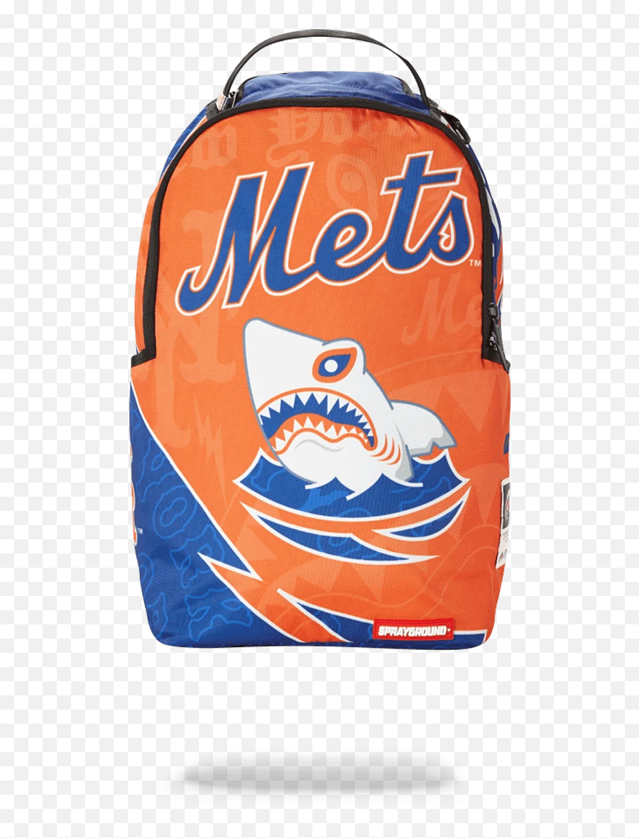 Sprayground Backpack Mlb New York Mets - Logos And Uniforms Of The New York Mets Emoji,White Emoji Backpack