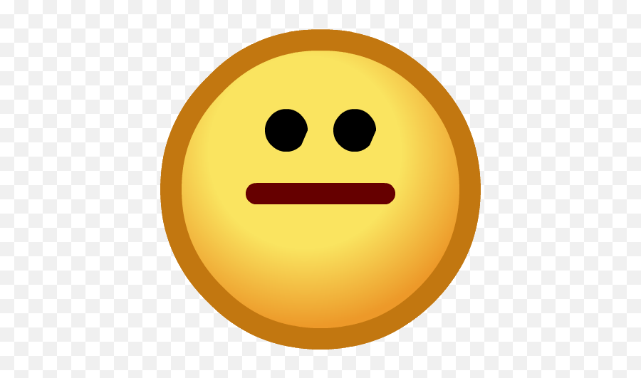 Straight Face Emoji Transparent Png Clipart Free Download - Club Penguin Emoticon Straight Face,Neutral Emoji