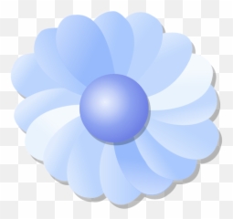 Blue Flower Vector Image - Bunga Biru Vektor Png Emoji,Emoji Super Mario