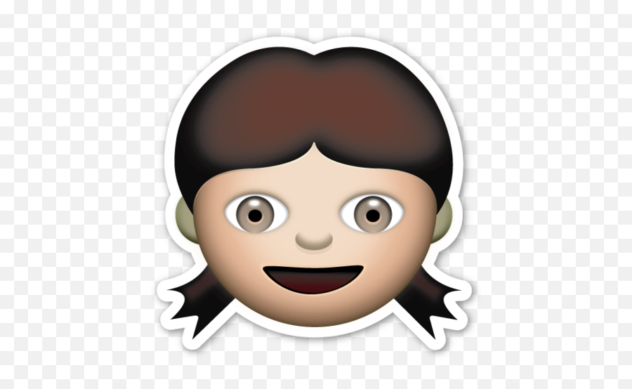 Girl - Kids Emoji Png,Girl Emoji