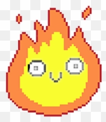 Fire Lit Emoji Kawaii Cute Pixel Pixels Pixelize Pix - Star Wars Millennium Falcon Pixel Art,Lit Emoji