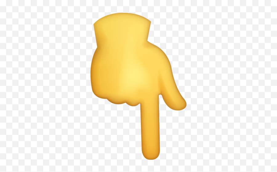 Down Index Emoji Iphone - Finger Down Emoji Png,Ok Emoji