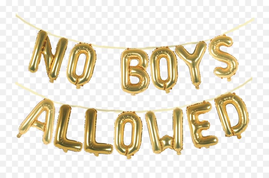 No Boys Allowed Balloon Phrase - Calligraphy Emoji,Letter And Boy Emoji