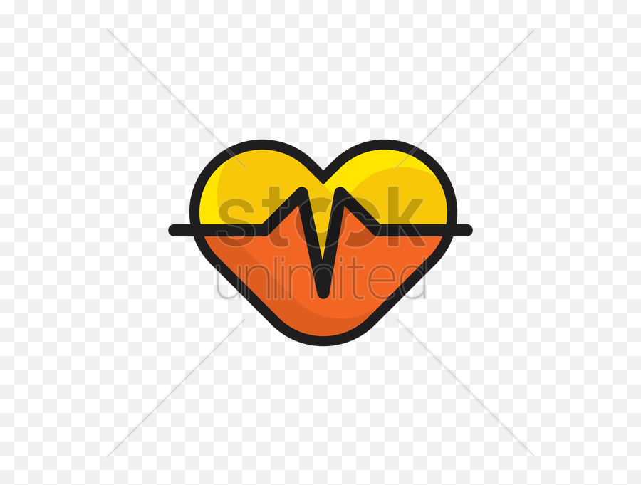 Heartbeat Vector Image - Illustration Emoji,Heartbeat Emoticon