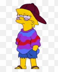 Simpsons Fan Stickers For Android Ios - Lisa Hippie Png Emoji