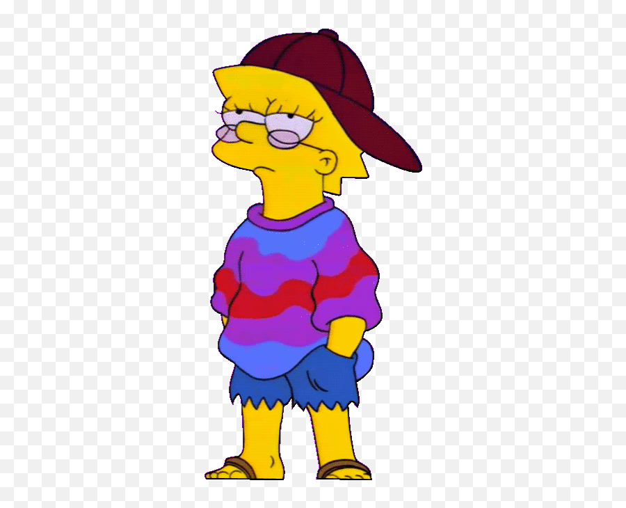 Simpsons Fan Stickers For Android Ios - Lisa Simpson Hippie Png Emoji,Simpsons Emoticons Android