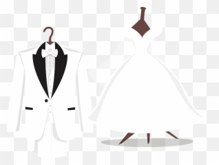 Tuxedo Wedding Dress Suit - Emoji