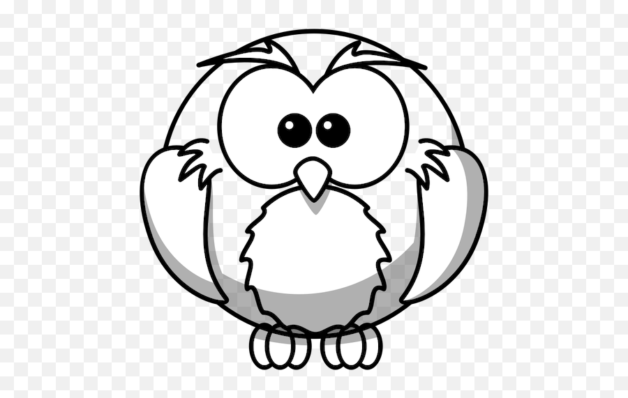 Owl Line Art Vector Illustration - Coloring Pages Owl Emoji,Printable Emojis Black And White