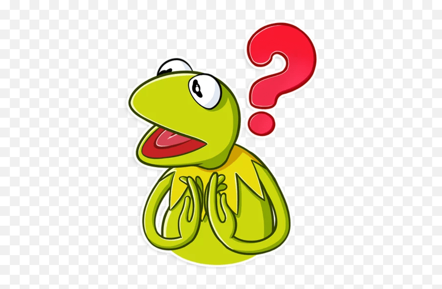 Frog The Muppets Telegram Sticker - No Entiendo A Esa Gente Que Te Agrega Y Nunca Te Saluda Emoji,Kermit Emoticon