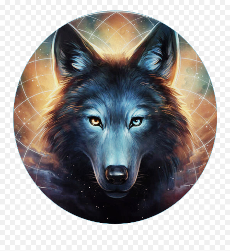 Native American Wolf Dreamcatcher - Grey Wolf Transparent Background Png Emoji,Native American Emoji