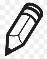 Blunt pencil clipart 2 - Clipartix Small Pencil Black And White Emoji