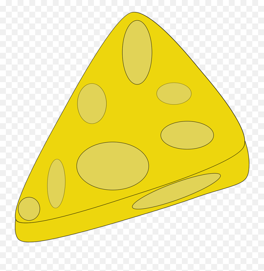 Slice Of Cheese Pizza Clipart - Cheese Drawing Empty Background Emoji,Cheese Emoji