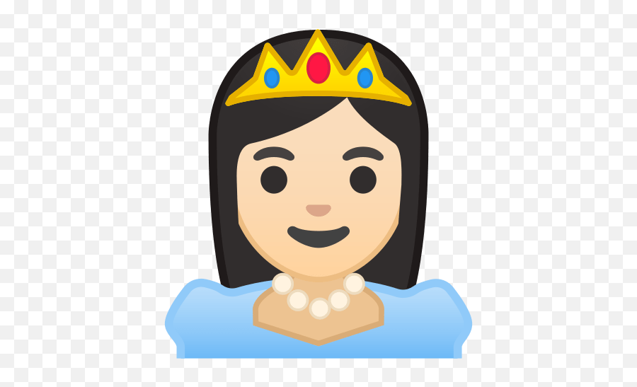 Princess Emoji With Light Skin Tone Meaning And Pictures - Emoji Png Rainha,Skull Crossbones Emoji