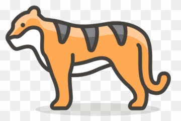 Tiger Free Icon Of 780 Free Vector Emoji - Masai Lion,Tiger Emoji
