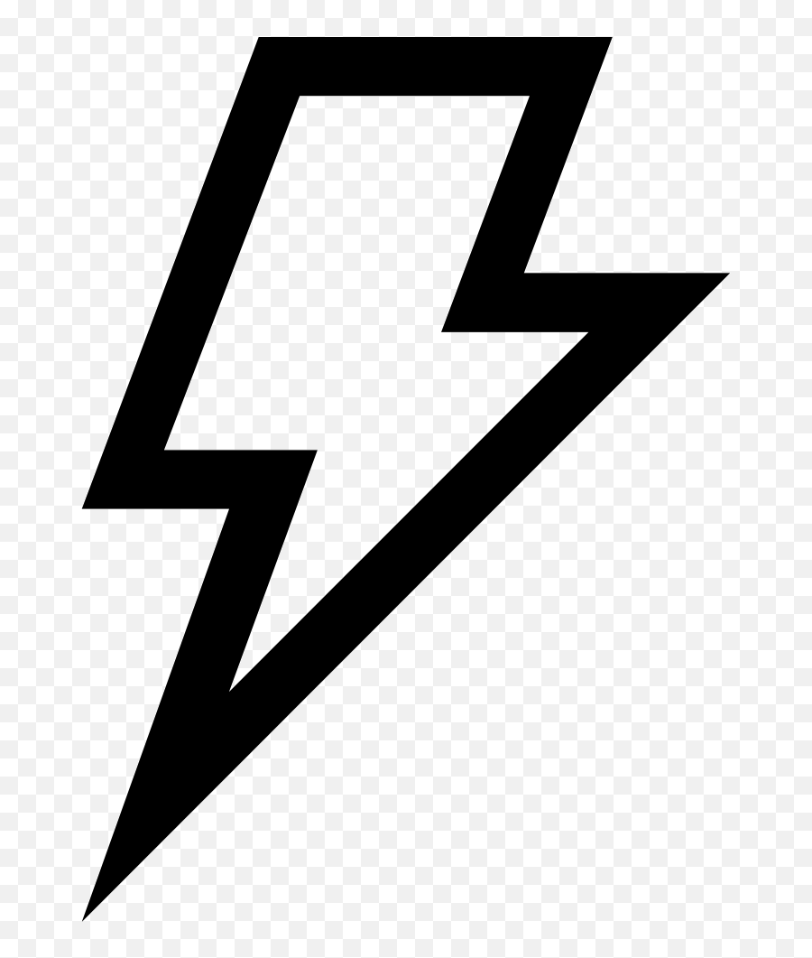 Outlined Weather Symbol Svg Png Icon - Transparent Lightning Bolt Symbol Emoji,Emoji Lightning Bolt And Umbrella