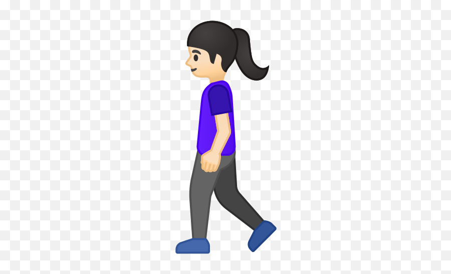 Woman Walking Emoji With Light - Dibujos De Personas Caminando,Black Woman Emoji