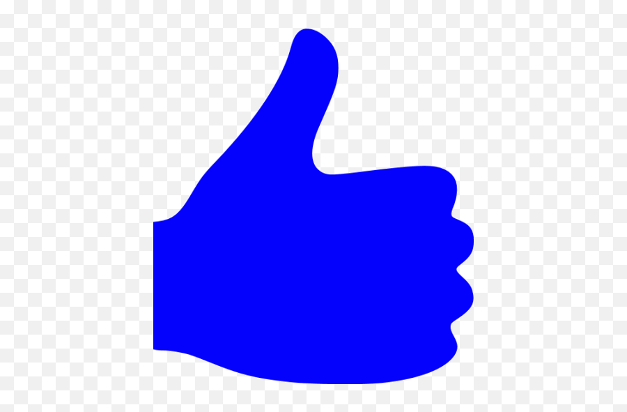 Blue Thumbs Up Icon - Free Blue Hand Icons Blue Thumbs Up Png Emoji,Thumps Up Emoji