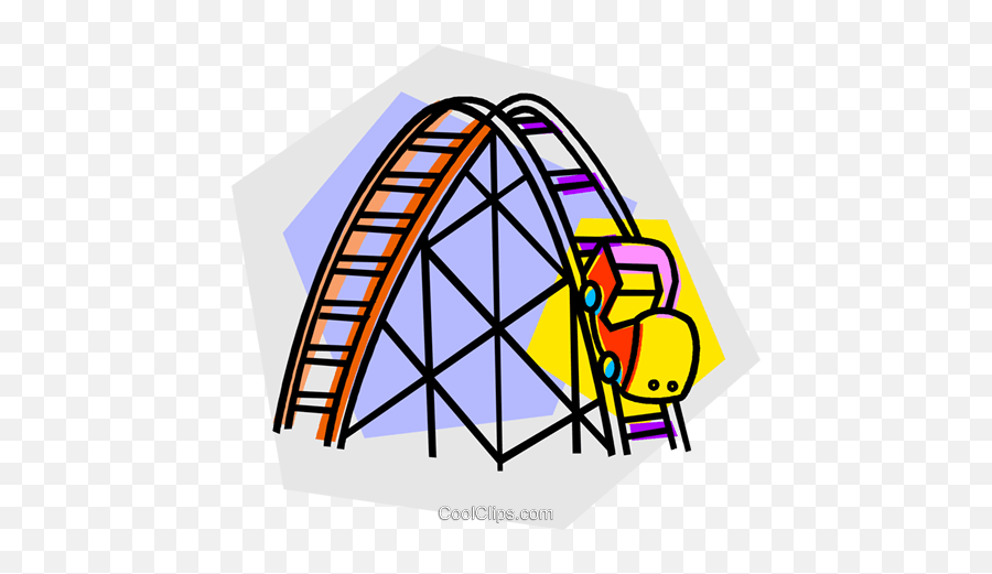 852 Roller Coaster Free Clipart - Write A Paragraph About An Amusement Park Emoji,Roller Coaster Emoji