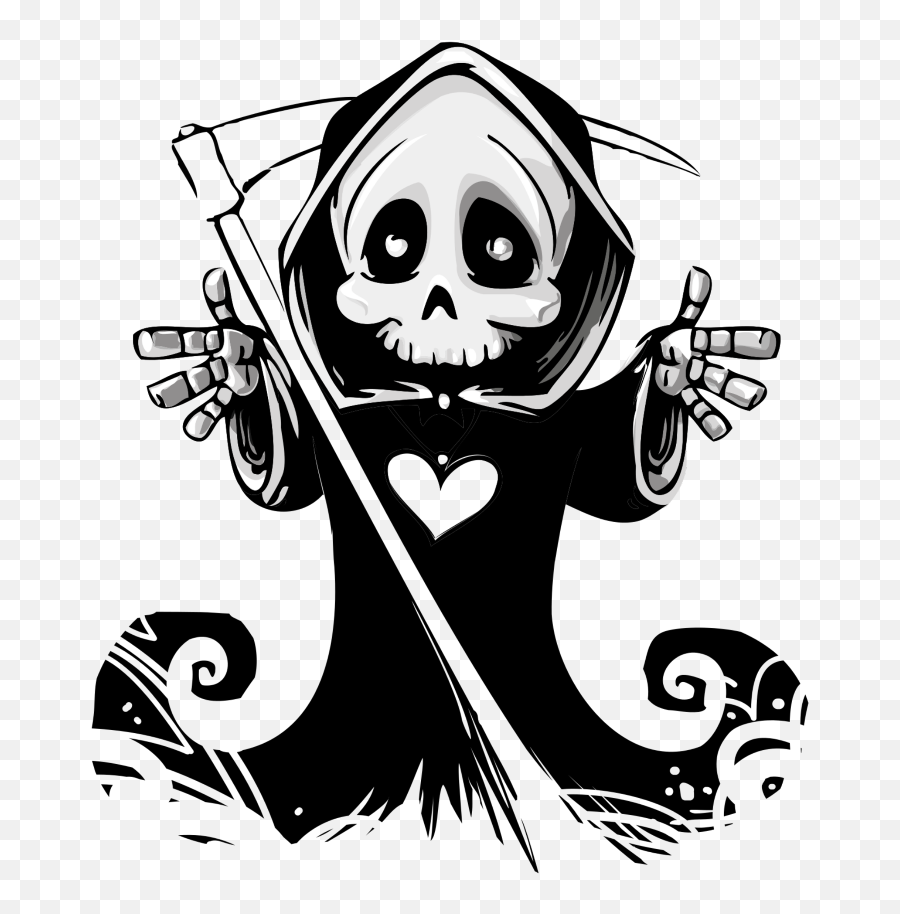 Mq Dead Death Reaper Horror - Grim Reaper Cartoon Emoji,Reaper Emoji