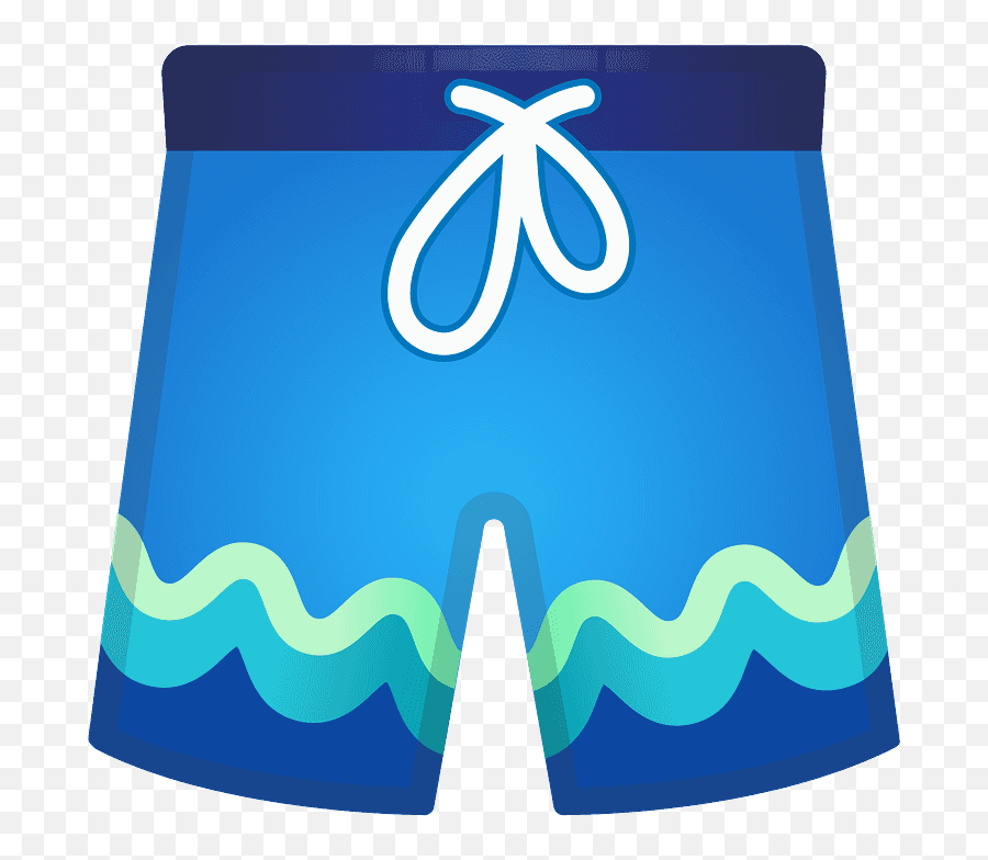 Shorts Emoji Clipart - Shorts Clipart,Swimsuit Emoji