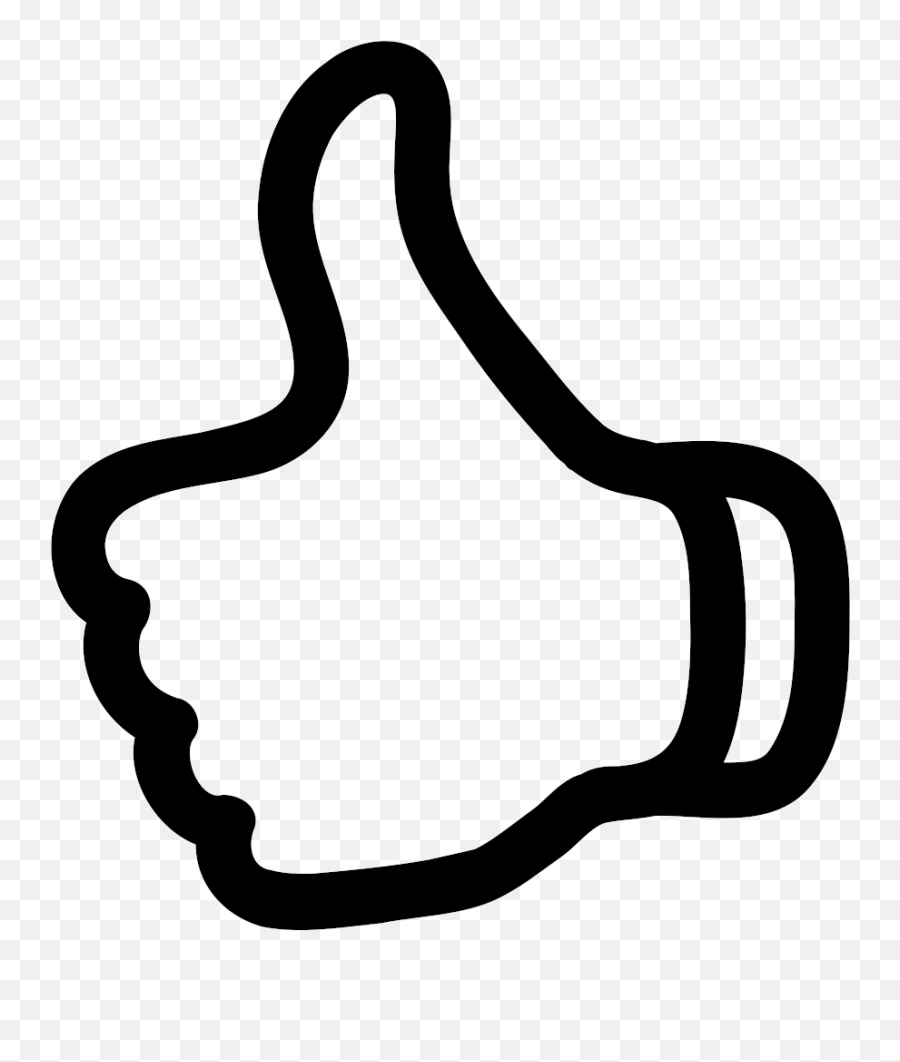 Thumb Up Outline Symbol Svg Png Icon Free Download 56783 - Transparent ...
