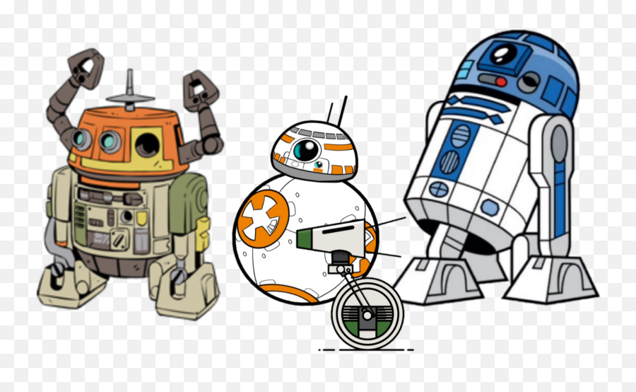 Picsart Starwars Disney Sticker - Star Wars Androids Png Emoji,Bb8 Emoji
