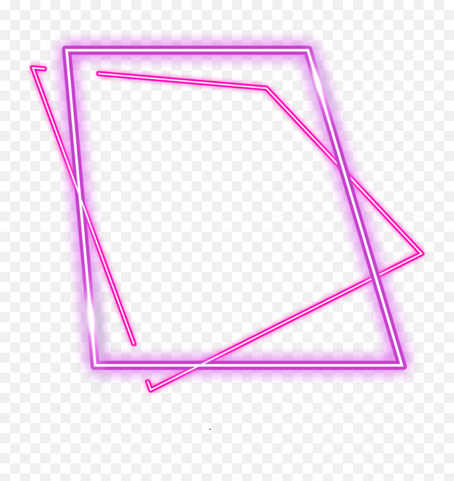 Ftestickers Square Frame Abstract Sticker By Pennyann - Neon Png Emoji,Slant Emoji