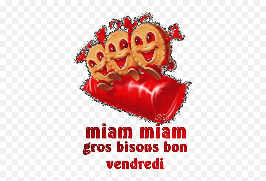 Gros Bisous Bonne Journee Gif Scintillant - Happy Emoji,Emoticone Gratuit