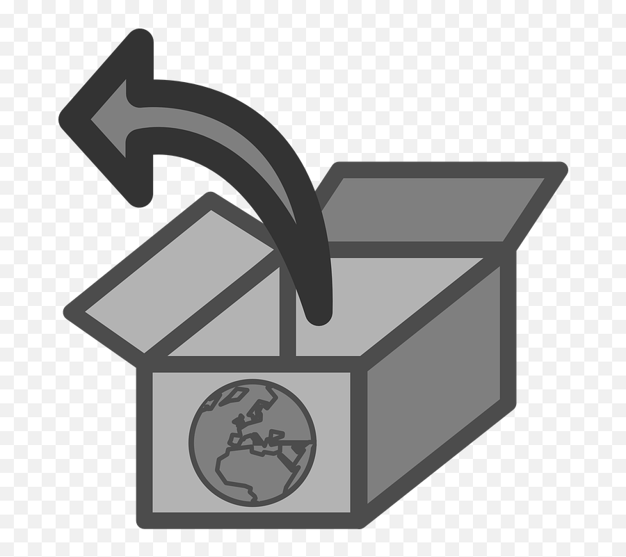 Package Box Open - Unpacking Clipart Emoji,Emoji Box With X In It