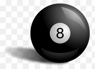 Vector Illustration Of Pool Ball 8 - Eight Png Emoji