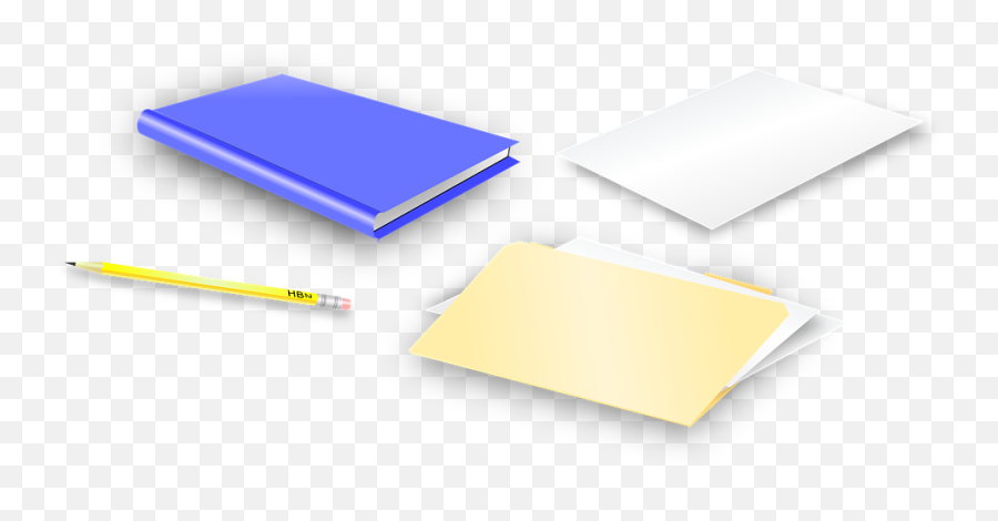 Pencil Folder Paper - Book Paper And Pencil Emoji,Stack Of Books Emoji