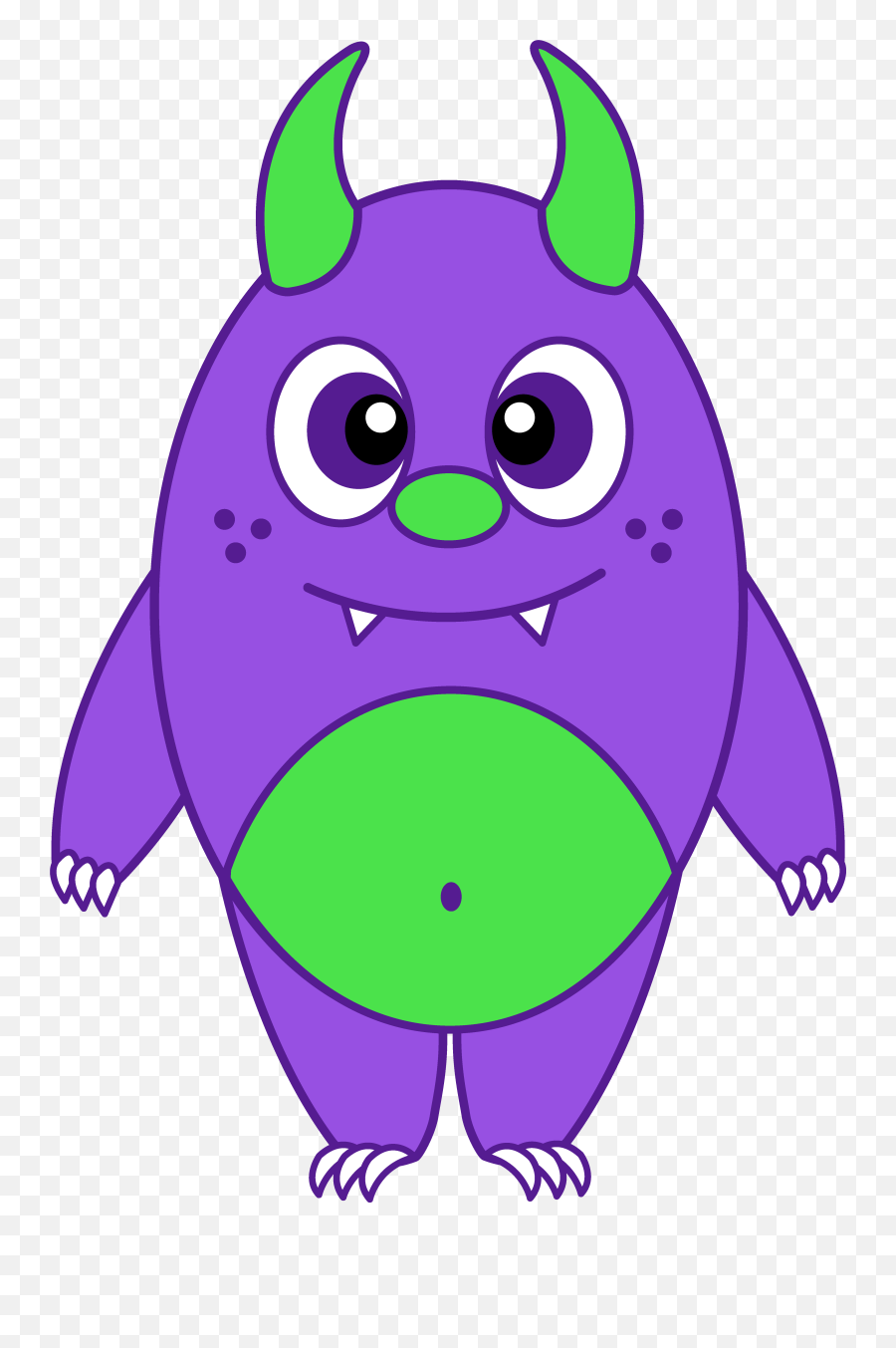 Clip Creature Transparent Png Clipart - Silly Monster Clipart Emoji,Purple Monster Emoji