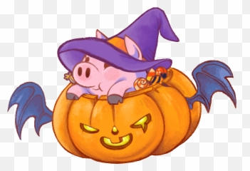 Chinese Pig Year 2019 - Cartoon Emoji,Happy Halloween Emoticon