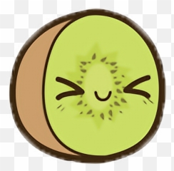 Kiwi Freetoedit Food Kawaii Fruta - Kiwi Kawaii Emoji,Blowfish Emoji