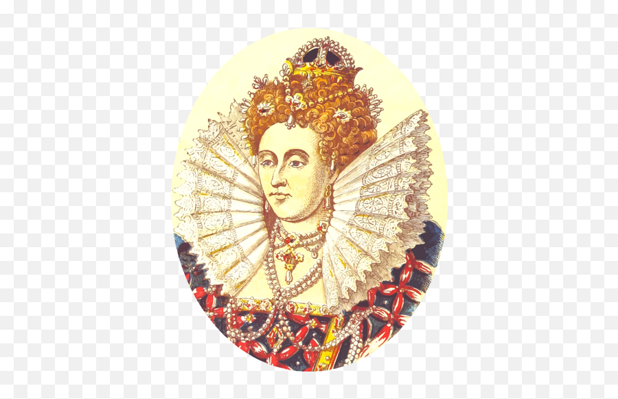Queen Elizabeth I Vector Image - Queen Elizabeth I Png Emoji,King Queen Emoji