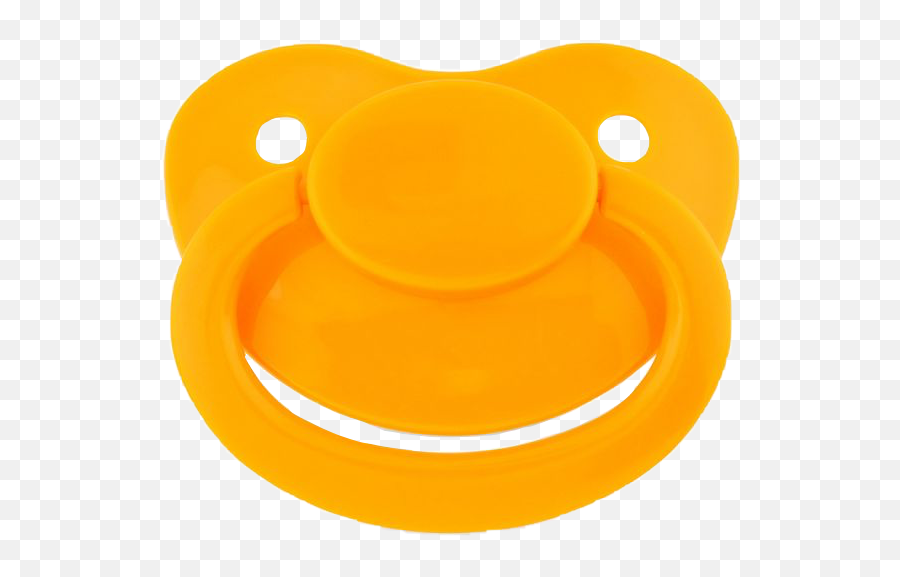 Paci Pacifier Orange Ddlg Little Littles Littlespace - Circle Emoji,Pacifier Emoji