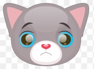 Cute Cat And Kitten Emoji - Cartoon,Kitten Emoji