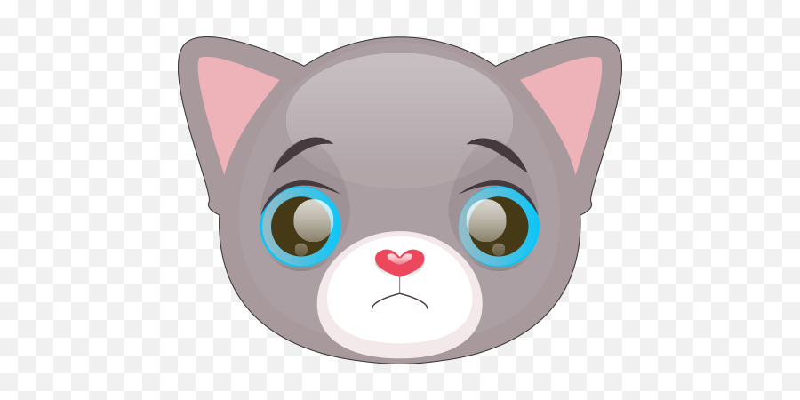 Cute Cat And Kitten Emoji - Cartoon,Kitten Emoji