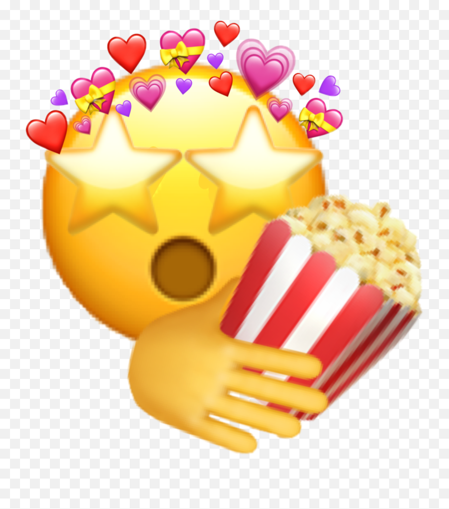 Sticker Movienight Popcorn Sticker - Happy Emoji,Popcorn Emoji