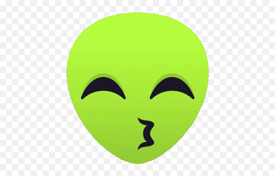 Kiss Alien Gif - Kiss Alien Joypixels Discover U0026 Share Gifs Happy Emoji,Blow A Kiss Emoji